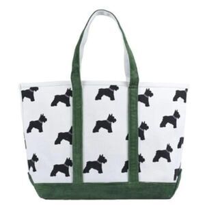 Crab and Cleek Cord Scottie Dog Tote